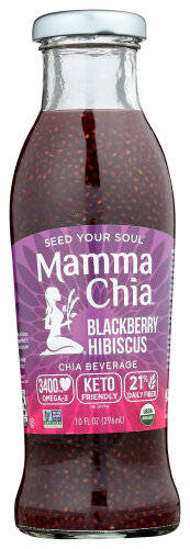 Blackberry Hibiscus Chia Drink