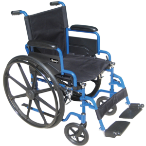 Blue Streak Wheelchair with Flip Back Desk Arms