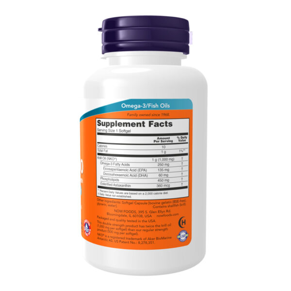 Krill, Double Strength 1000 mg 60 Softgels - Image 2