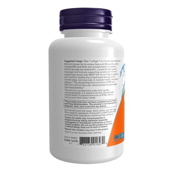 Krill, Double Strength 1000 mg 60 Softgels - Image 3