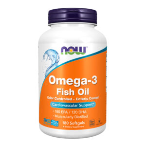 Omega-3, Molecularly Distilled & Enteric 180 Coated Softgels