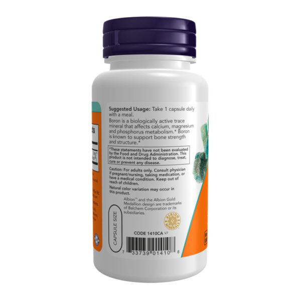 Boron 3 mg Veg 100 Capsules - Image 3