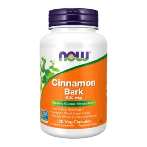 Cinnamon Bark 600 mg 120 Veg Capsules