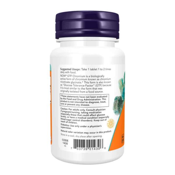 GTF Chromium 200 mcg 100 Tablets - Image 2