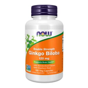 Ginkgo Biloba, Double Strength 120 mg 100 Veg Capsules