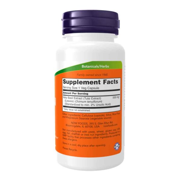 Holy Basil Extract 500 mg Veg Capsules - Image 2