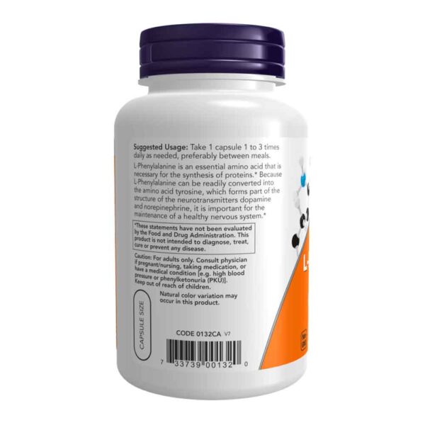 L-Phenylalanine 500 mg Veg Capsules - Image 3