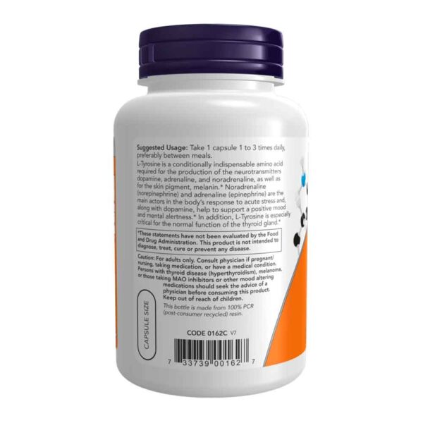 L-Tyrosine 500 mg Capsules - Image 2