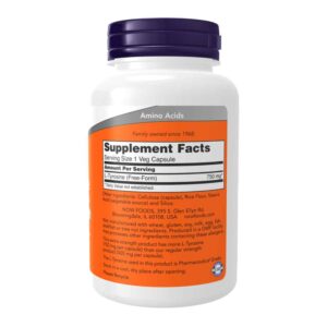 L-Tyrosine 750 mg, Extra Strength Veg Capsules  Neurotransmitter Support*