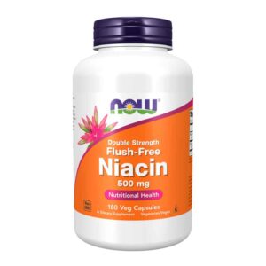 Niacin 500 mg, Double Strength Flush-Free 180 Veg Capsules