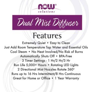 Ultrasonic Dual Mist Aromatherapy Oil Diffuser